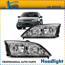 Headlights Assembly For 2005 2006 2007 Ford Focus Chrome Housing Leftright Set Headlights Assembly For 2005 2006 2007 Ford Focus Chrome Housing Leftright Set