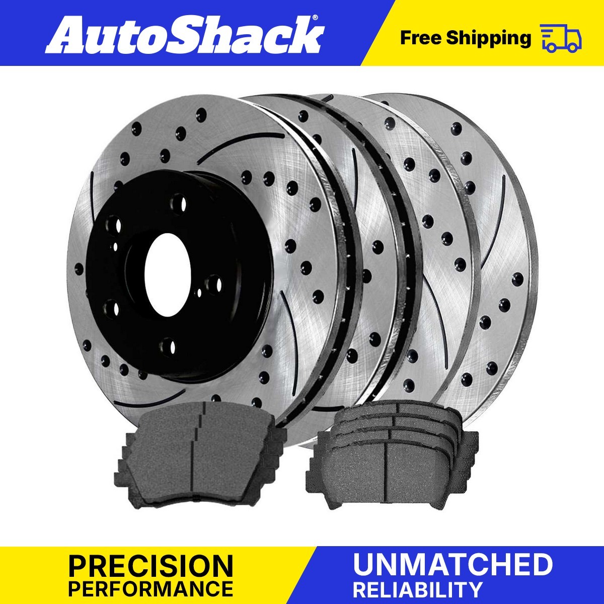 High-Performance Drilled Disc Rotors & Ceramic Pads for Subaru Impreza