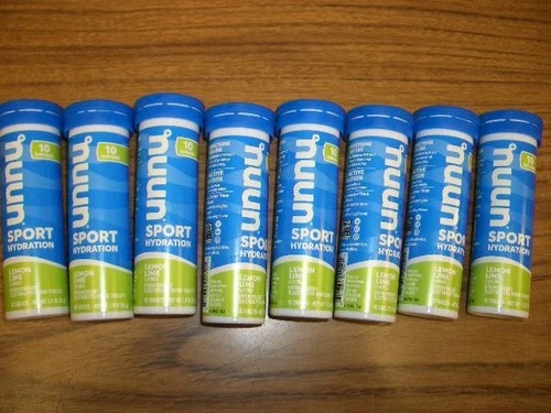 8 Tubes Nuun Sport Hydration Electrolyte Tablet (10ct each) Lemon Lime 4/2028