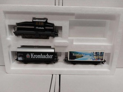 MÄRKLIN H0 Diesellok DHG 500 + 2 Güterwagen Krombacher 94210 | Condition: Neu