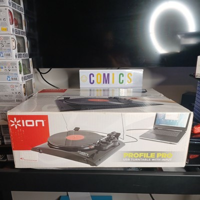 New ION Profile Pro USB Turntable w/Input 120v MSRP $119.99 Vinyl Record Music