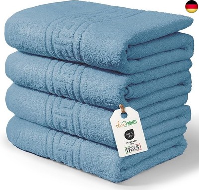 nice homeit Set mit 4 Badetüchern aus 100% ringgesponnener Baumwolle   extra we