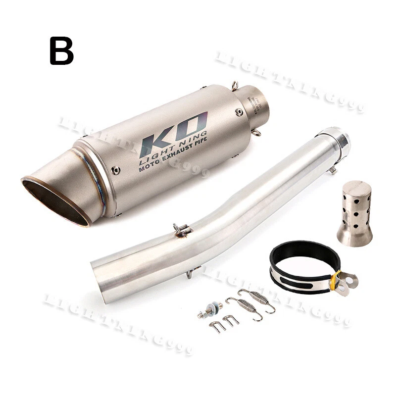 For Suzuki GSXR1000 2005 2006 Exhaust Pipe Mufflers Baffles Slip on System 51mm - Image 3 of 4