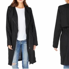 Michael Stars • Zip Front Trench Coat Size large