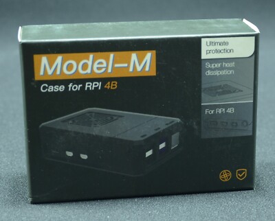 Gehäuse für Raspberry Pi 4B Schwarz NEU OVP