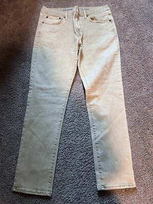Arizona Mens Advance Flex 360 34x32 Skinny Khaki Tan Jeans Pants Stretch