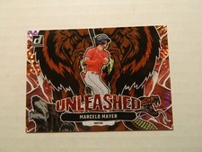2023 Donruss Unleashed Pink Fireworks Parallel Card of Marcelo Mayer - Red Sox