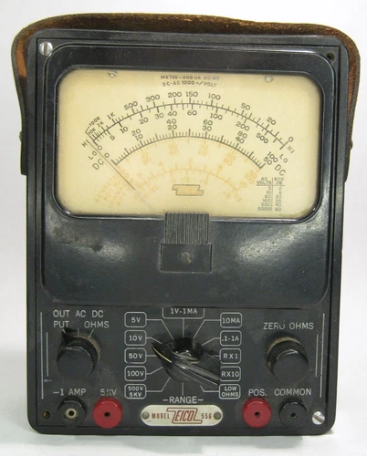 EICO Vintage Model 556 VOM Ohms Volts Multimeter Industrial Tester Untested