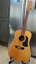 Aria Lw15t12 String Acoustic Guitar Dreadnaught- Japanese 80s- Pickup Northwales