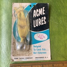 Vintage Acme Lures Fishing Lure Dig-a-jig Made USA Providence RI Carded NOS