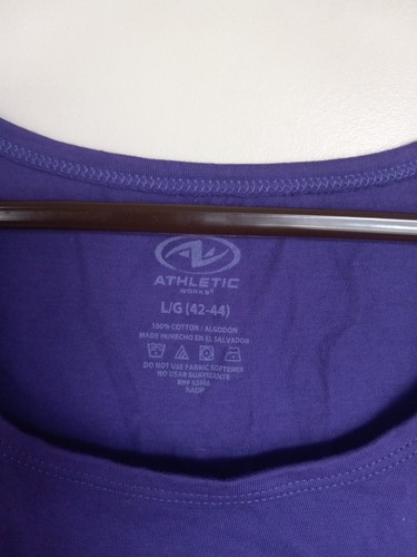 NEW Athletic Works Sleeveless Tee Size Large Purple NWT - Picture 2 of 3