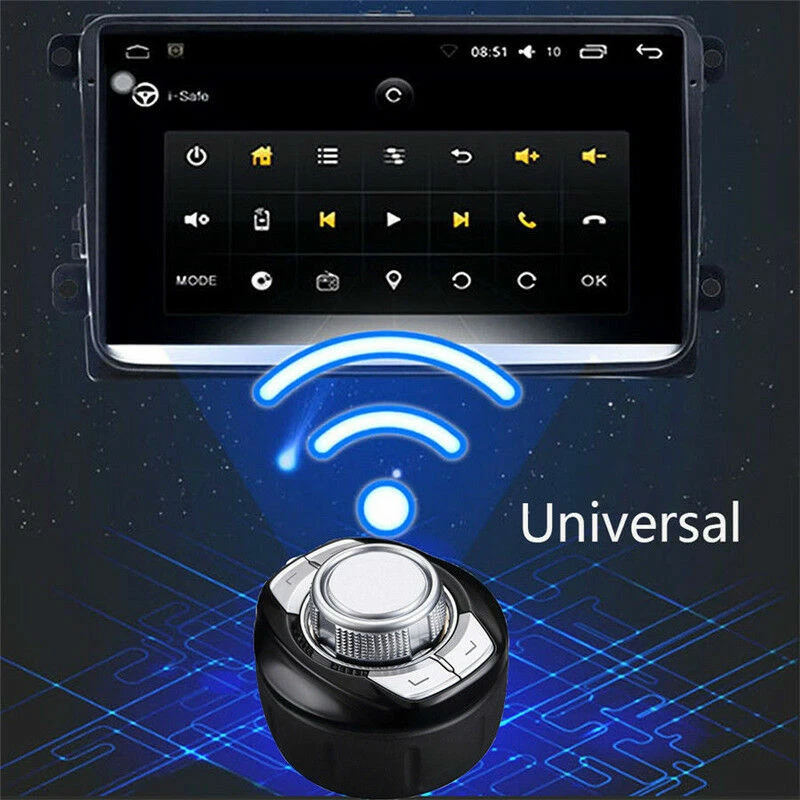 Interruptor de consola inalámbrico universal control remoto para coche Android radio estéreo GPS Foto 4 de 4