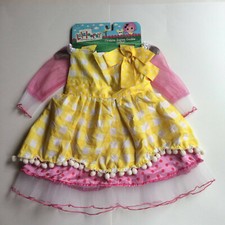 New Lalaloopsy Costume Crumbs Sugar Cookie 2t 3t Apron Dress Baker Doll Yellow