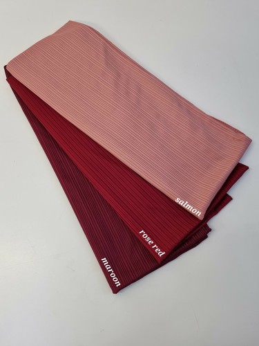 Premium Ribbed Jersey Hijab Material de Jersey de Alta Calidad Jersey Hijab Exclusivo Jersey Hijab - Imagen 37 de 40