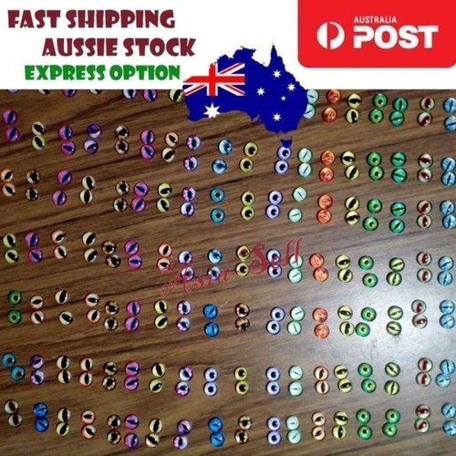 10pcs Round 18mm Glass Eyes Dragon Lizard Frog Eyeballs - Picture 3 of 32