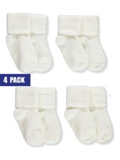 Carter's Baby Unisex 4-Pack Cuffed Sherpa Socks