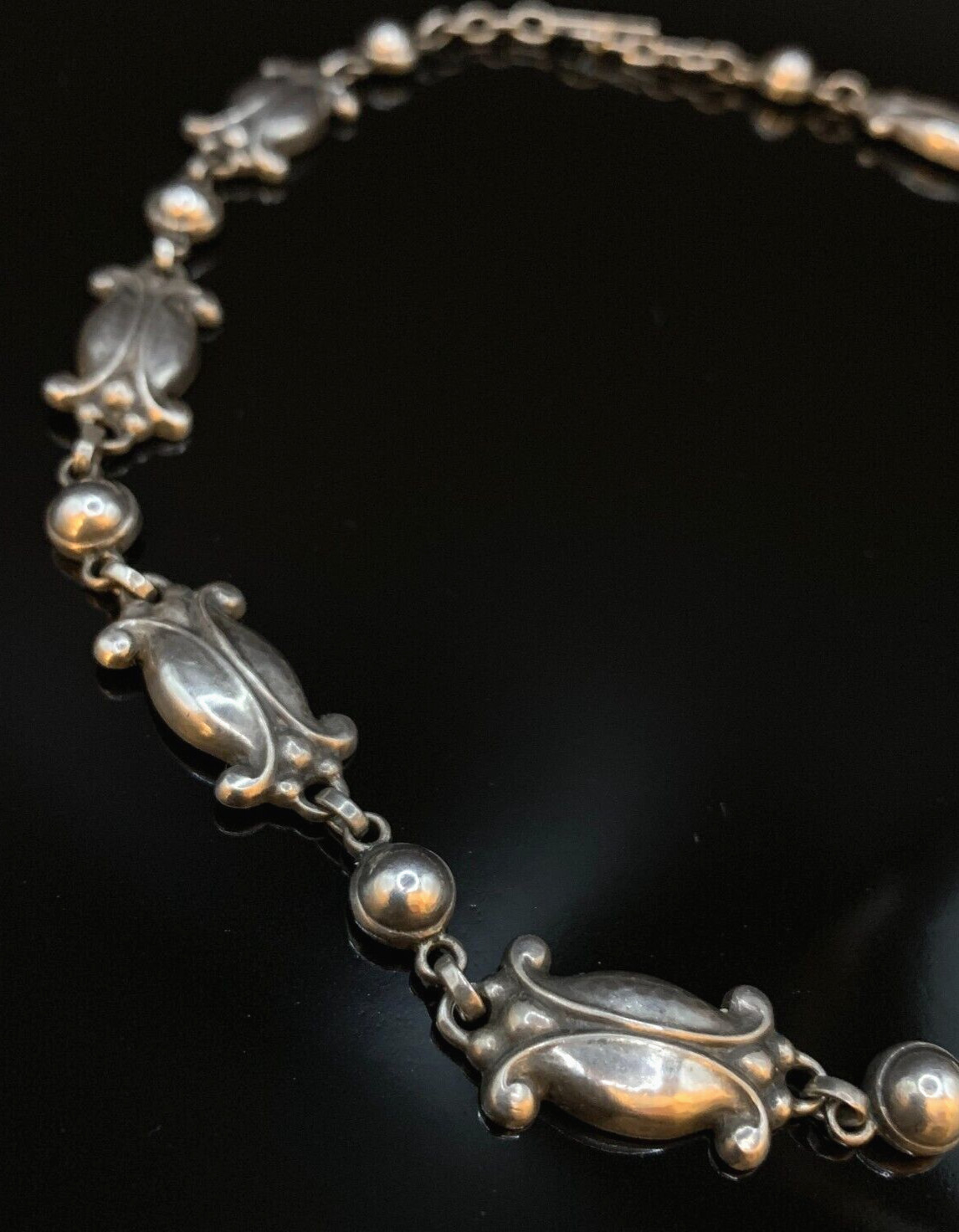 Georg Jensen Moonlight Blossom No 15 Necklace 925 Sterling Vintage Denmark J626