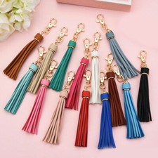 Keychain Artificial Leather Tassel Pendants Handbag Luggage Bag Accessory Decor