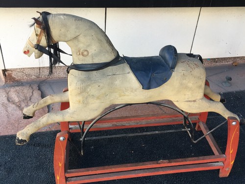 Antique Glider Horse W/Original Horse 