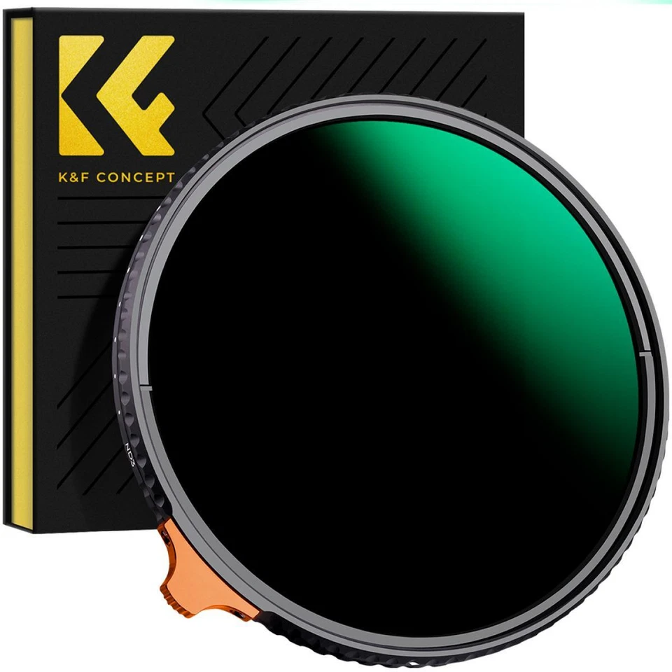 K&F Concept Variable ND Filter ND3 ND1000 Nano X ND3-1000 49 52 55 6777 82mm - Image 2 of 4