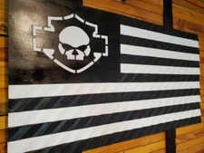 Handmade Harley Davidson Willie G Skull Wavy Wood Flag Quality Craftsmanship