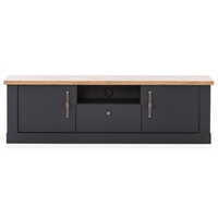 Tv-Schrank Lowboard Tv-Tisch Wohnzimmer Anthrazit Eiche 1 Schublade 2 TüRig