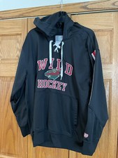 NHL Old Time Hockey Mens Size XL Causeway Collection Minnesota Wild Hoodie