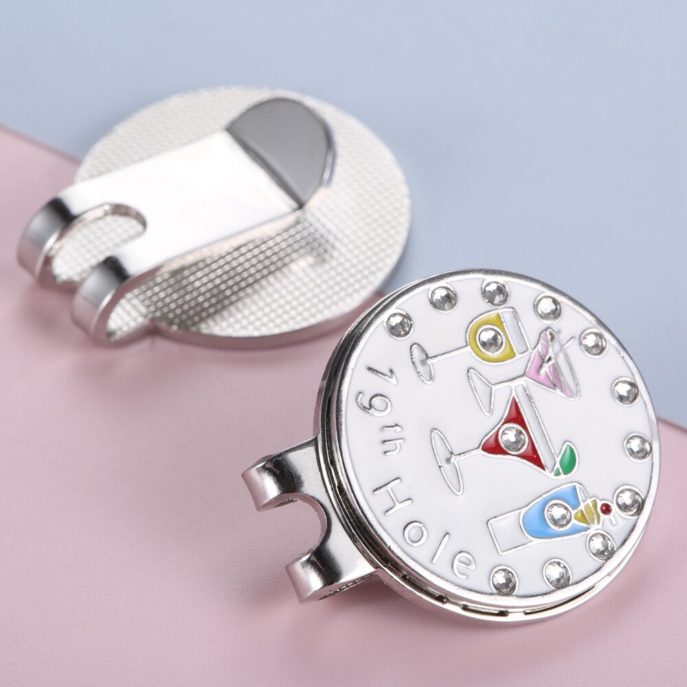 1x Golf Ball Marker with Hat Clip 24mm/0.94in For Ball Marker Golf Gifts Replace