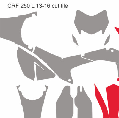Motocross MX vector template CRF 250 L 13-16 cut design file