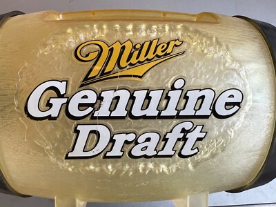 Miller Genuine Draft MGD 64oz Mini Beer Keg Barrel Man Cave Tavern