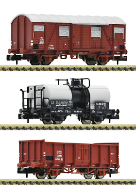 Fleischmann N 880909 Set 3 Freight Cars FS Epoch III New 1:160