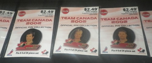 The Toronto Sun 2002 Olympic Gold Team Canada Official Pin Collection Set - Picture 3 of 11
