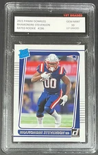 2021 DONRUSS RHAMONDRE STEVENSON 1ST GRADED 10 RATED ROOKIE PATRIOTS #286 RC 🔥