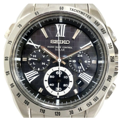USED Excellent]Seiko Brightz 8B82-0AG0 Purple Dial Solar