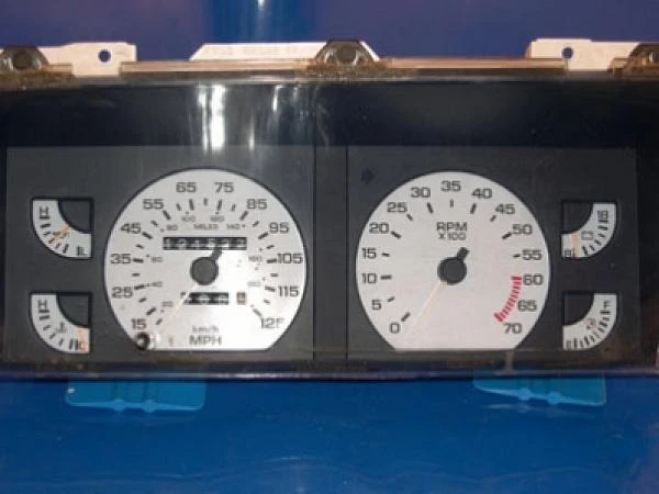 Белые лицевые датчики для 1987-1989 Dodge Daytona Lebaron - Изображение 2 из 4