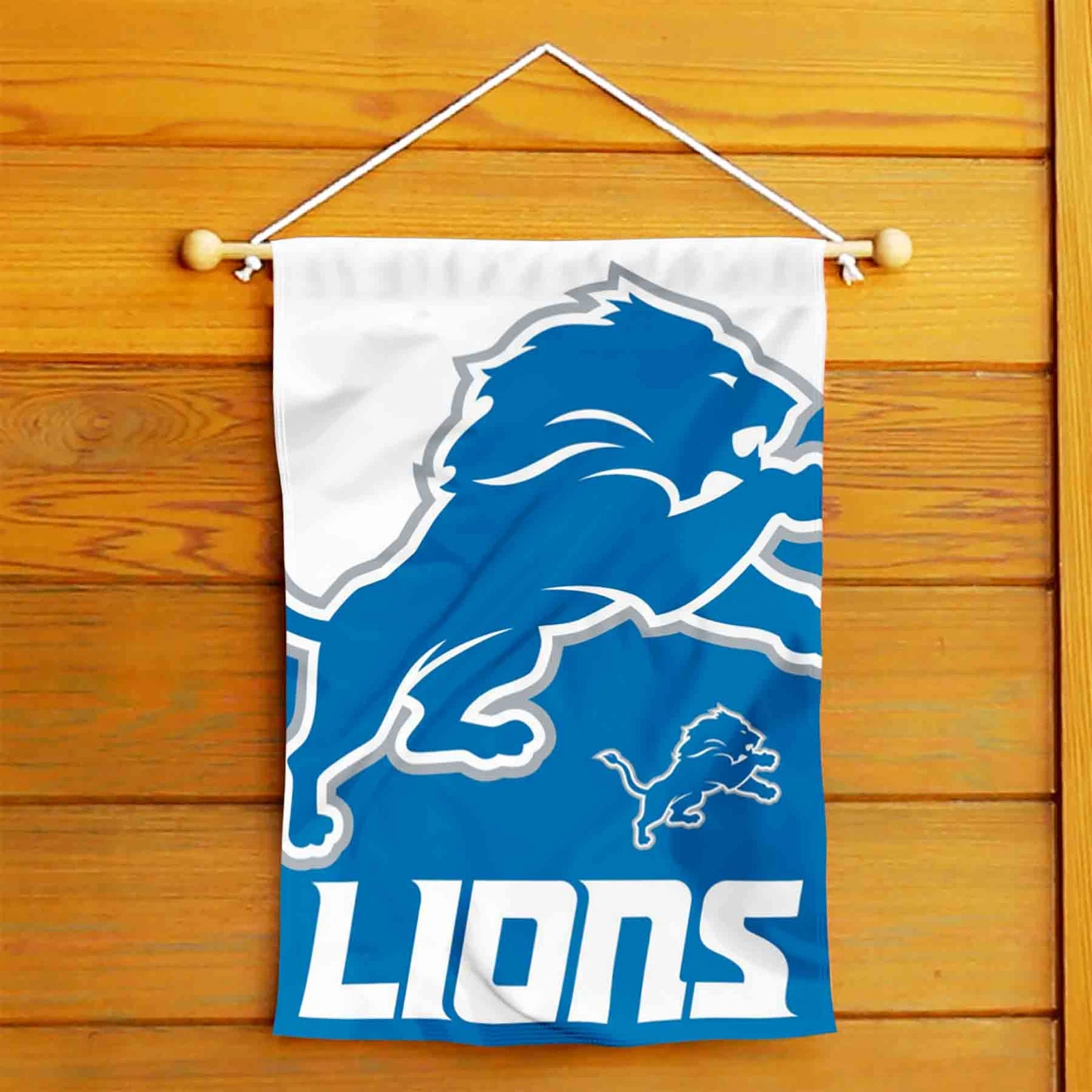 Detroit Lions Large Logo Official Garden Yard Banner Flag