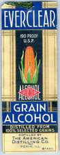 1920s-30s Everclear Grain Alcohol American Di...
