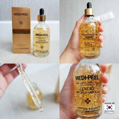 MEDI PEEL Luxury 24K Gold Ampoule 100ml Real gold Serum Anti-Aging Ampoule NEW