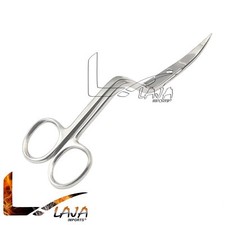 Professional BENT HANDLE Curved Embroidery Sewing Scissors 6" Stainless Steel