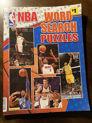 VTG NBA Word Search Puzzles New Unused Team Roster 2009 Heat Suns Lakers Bulls