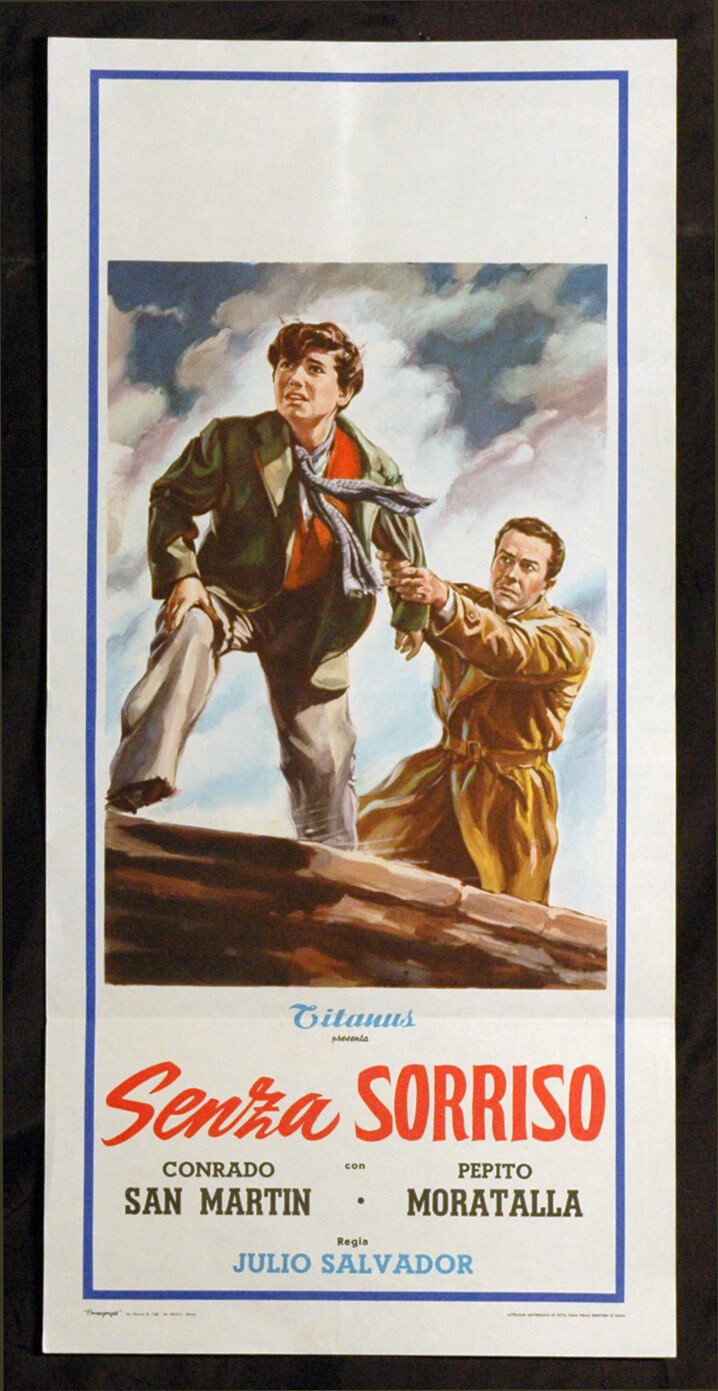 Locandina originale film Senza sorriso (1955) - Regia di Julio Salvador