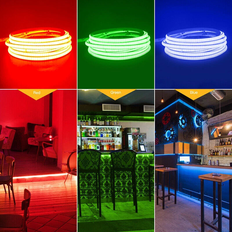5V USB 480LEDs/M 4mm COB LED Strip Light Tape for Game Computer PC TV Decor Dim - Image 4 of 4