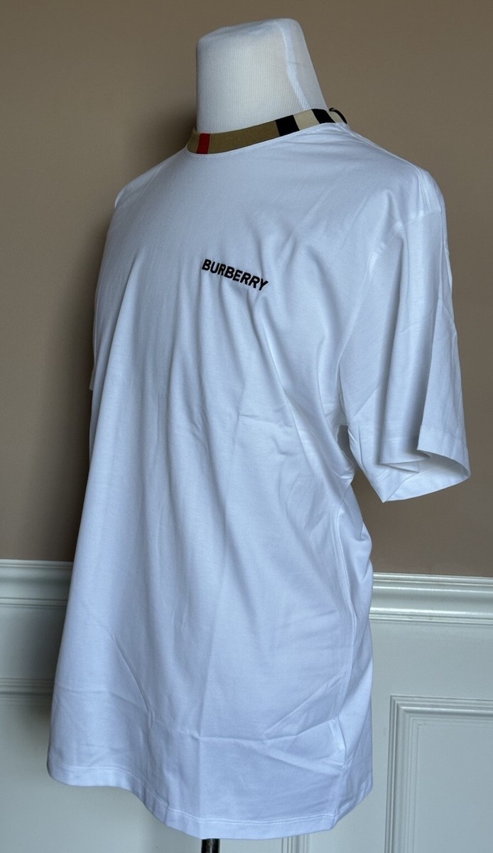 Burberry Jayson White Cotton T-shirt L (Oversized) 8069539 Burberry Jayson White Cotton T-shirt L (Oversized) 8069539