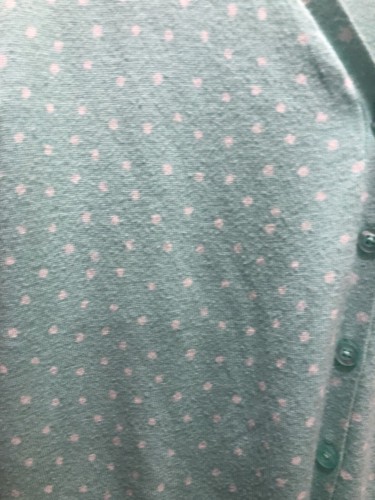 Maurices Damen Strickjacke Größe 1 mintgrün-weiß gepunktet - Bild 8 von 9