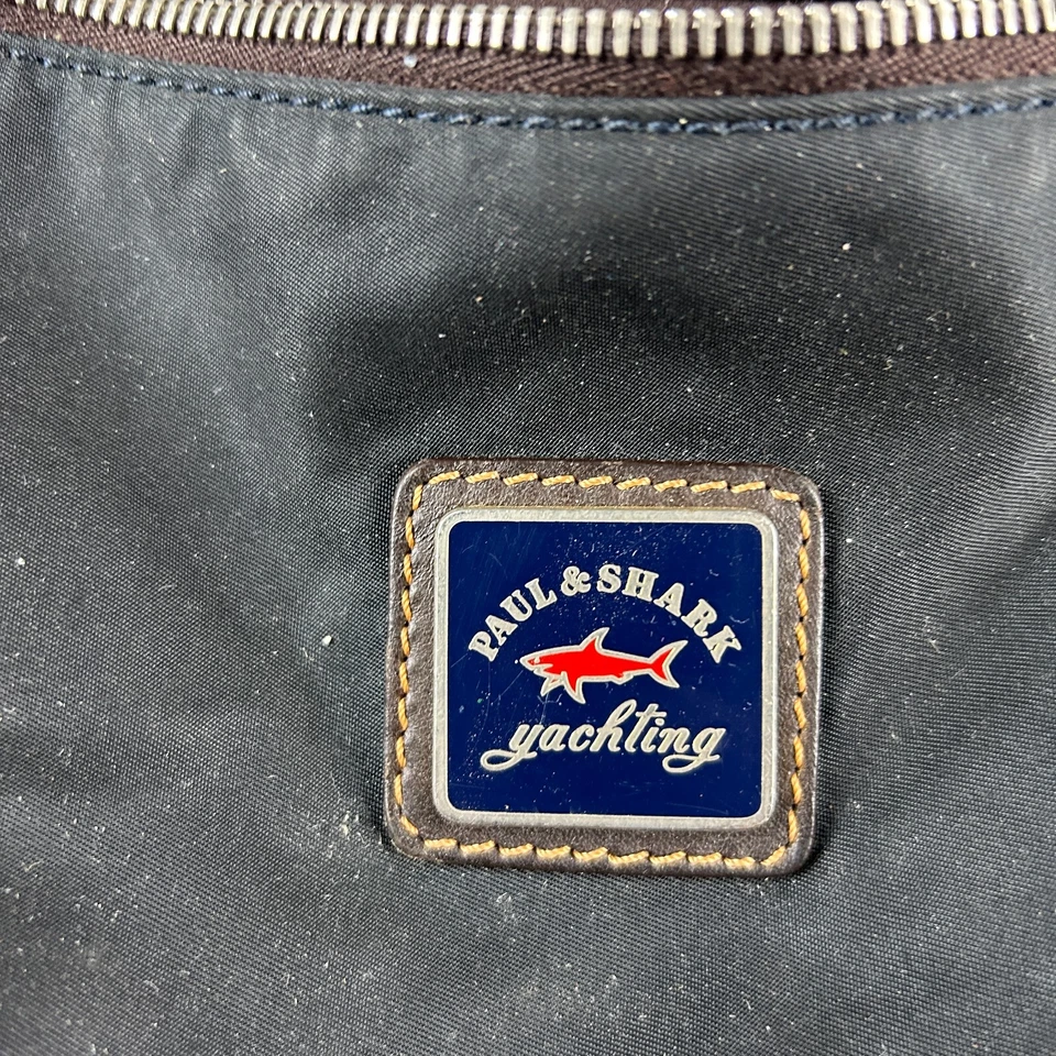 Bolso Bandolera Paul & Shark Yachting Negro Nylon Hecho en Italia Diseñador Hombro Foto 3 de 4
