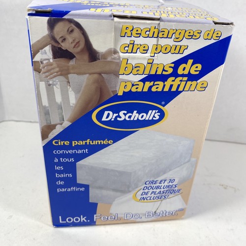 Dr Scholls 2 Pound WAX REFILLS for PARAFFIN BATH w 30 Plastic Liners Scented New - Picture 2 of 4