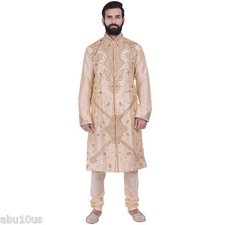 Indian Design Kurta Sherwani 2pc Suit for Men - Worldwide Postage