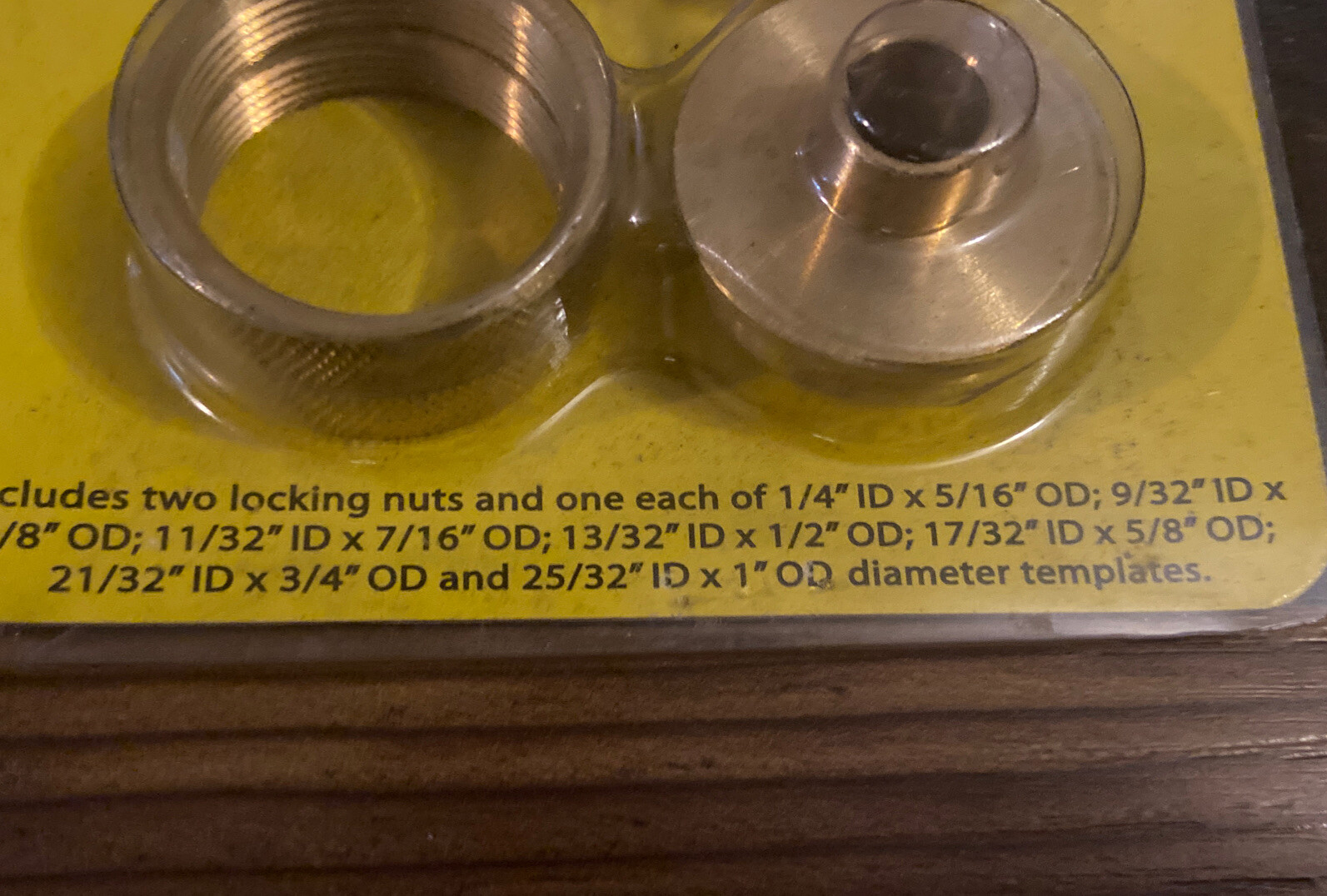 Harbor Freight Chicago Power Tools 9pc Router Template Guide Set new In