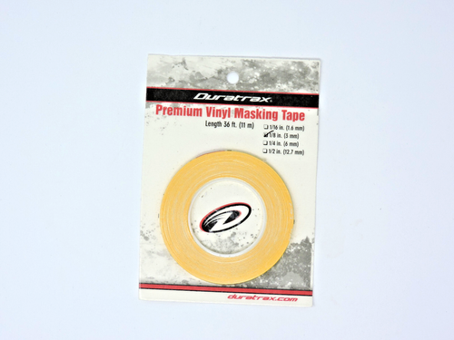 Hobbico Duratrax Premium Vinyl Masking Tape 1/8 in 3 mm wide 36 ft length Yellow - 第 1/3 張圖片