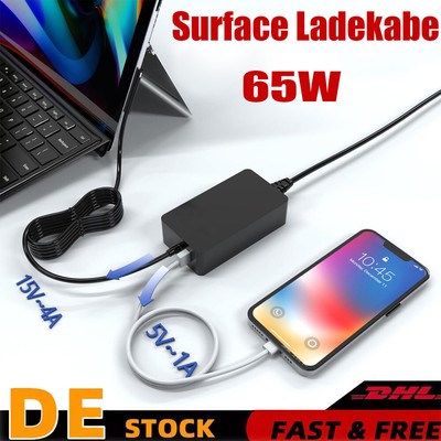 Ladegerät Surface Pro 3/4/5/6/7/8 Ladekabel Netzteil für Microsoft Laptop Tablet